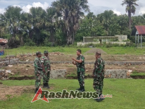 Pembangunan Koperasi Desa Dipantau Langsung Dandim Kupang