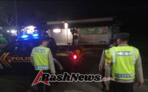 Cegah terjadinya Kriminalitas pada malam hari, Polsek Penebel laksanakan Patroli Blue Light