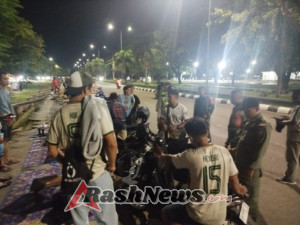 Patroli Malam PAM NATARU 2025, Aparat Pastikan Taliwang Tetap Kondusif