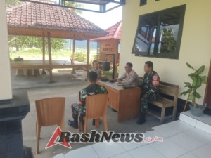 Pastikan Situasi Kondusif, Anggota Koramil 1628-01/Taliwang Stenbay PAM Natura