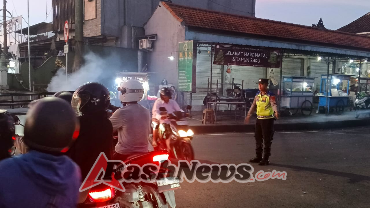 Polres Badung Intensifkan Pengaturan Lalu Lintas di Jalur Utama Selama Ops Lilin Agung 2025