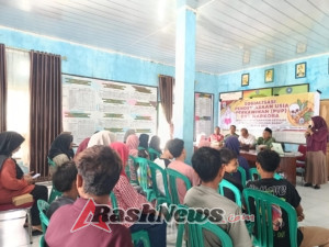 KUA Seteluk Gelar Sosialisasi PUP dan Bahaya Narkoba, Babinsa Seran Turut Hadir