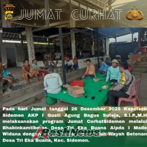 Bhabinkamtibmas Gelar Jumat Curhat, Sambangi Warga Binaan di Desanya.