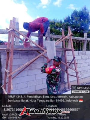 Koperasi Merah Putih di Belo Dipantau Langsung Babinsa Serda Sukardin