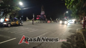 Sat Samapta Polres Bangli Gelar Blue Light Patrol Randis R4 Wujudkan Kamseltibcar Lantas di Malam Hari