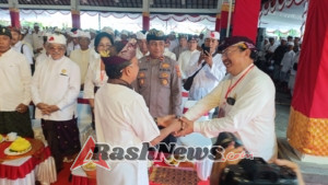 Pasamuhan Agung MDA di Bedulu, Personel Gabungan Polres Gianyar dan Polsek Blahbatuh Gelar Pengamanan