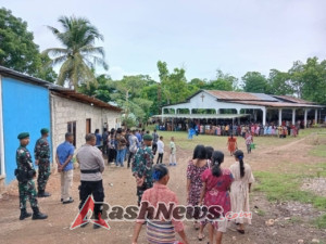 Berikan Keamanan, Satgas Pamtas Yonarhanud 2 Kostrad Berjaga di Gereja di Hari Natal