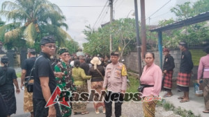 Babinsa Satra Turun Kejalan Pastikan Pengabenan Warga Binaan Aman Dan Lancar