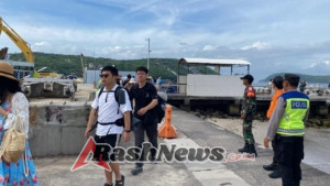 H+1 Pasca Natal, Pengamanan di Pos Terpadu Tetap Digelar Aparat Gabungan Di Nusa Penida