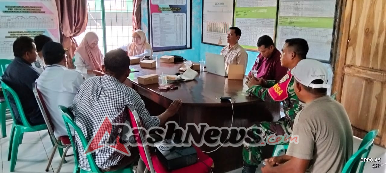 TNI AD Dukung  Penanganan Kesehatan Warga Desa Seran Melalui Koordinasi Lintas Sektor