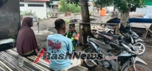 Babinsa Kodim 1602/Ende Gelar Kegiatan Pamwil dan Edukasi Kebersihan di Desa Nduaria