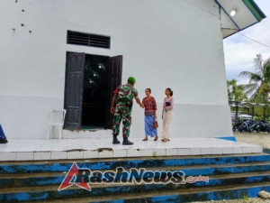 Ciptakan Rasa Aman, Koramil 1627-03/Batutua Pantau Kegiatan Ibadah Gereja di Rote Barat Daya