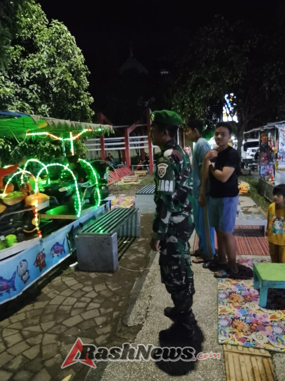 Patroli Malam Koramil 1628-01/Taliwang Berjalan Aman dan Lancar