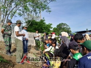 Berbagai Komunitas dan Masyarakat Ikut Serta Dalam Aksi Penghijauan Bersama Babinsa