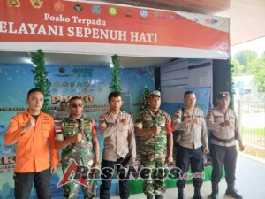 Pengamanan Nataru Babinsa Alak Pelabuhan Bandara Kupang