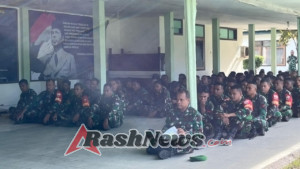 Dandim 1603/Sikka Sampaikan Arahan Pengamanan Tahun Baru dalam Jam Komandan