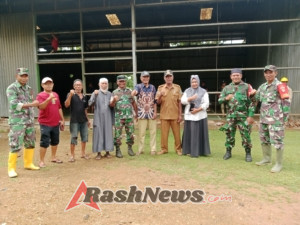 Danramil 1608-04/Woha Tinjau Lahan Pembangunan Koperasi Merah Putih di Desa Teke