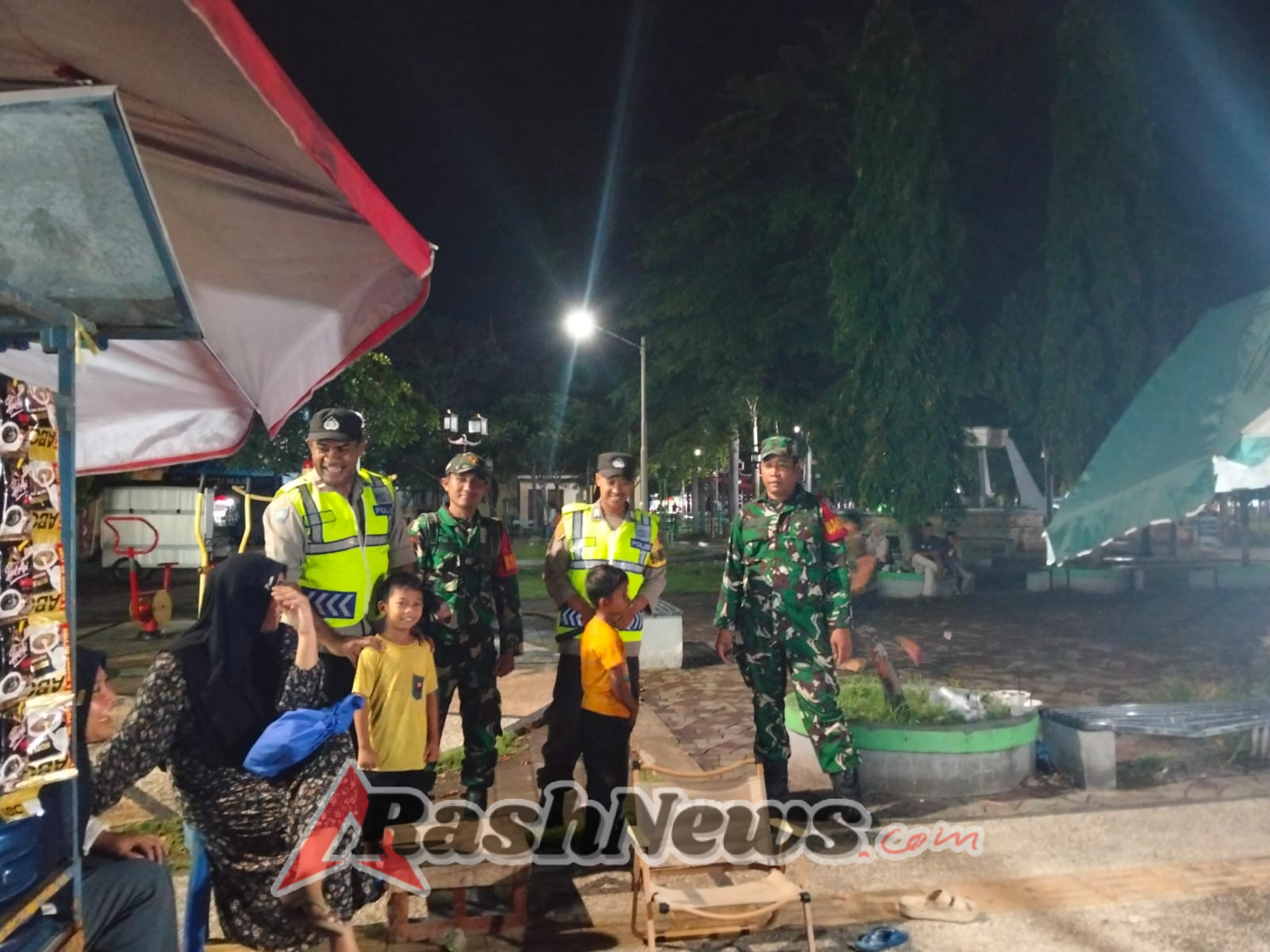 Patroli Gabungan PAM NATARU 2025, TNI Pastikan Situasi Kota Taliwang Aman dan Kondusif