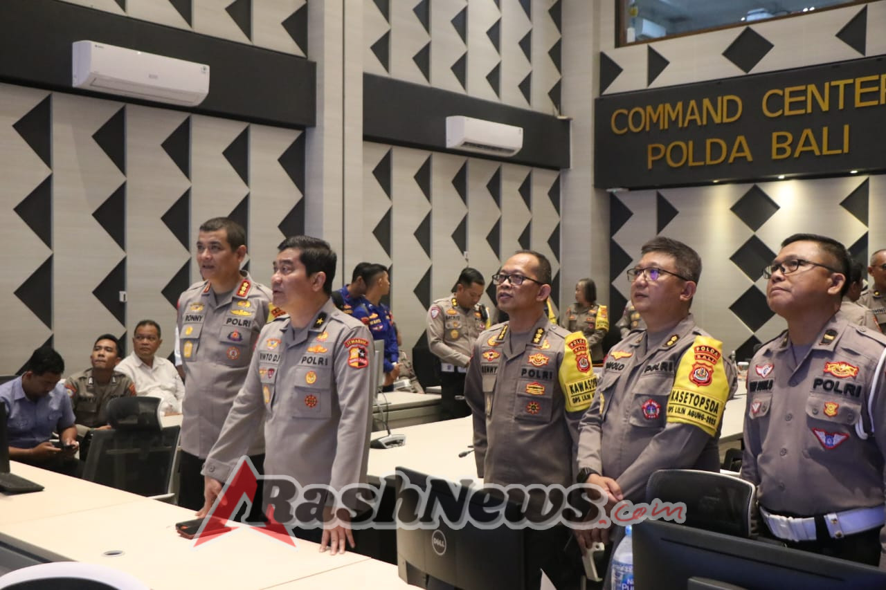 Tim Wasops Itwasum Mabes Polri Tinjau Pelaksanaan Operasi Lilin Agung 2025 Di Polda Bali.