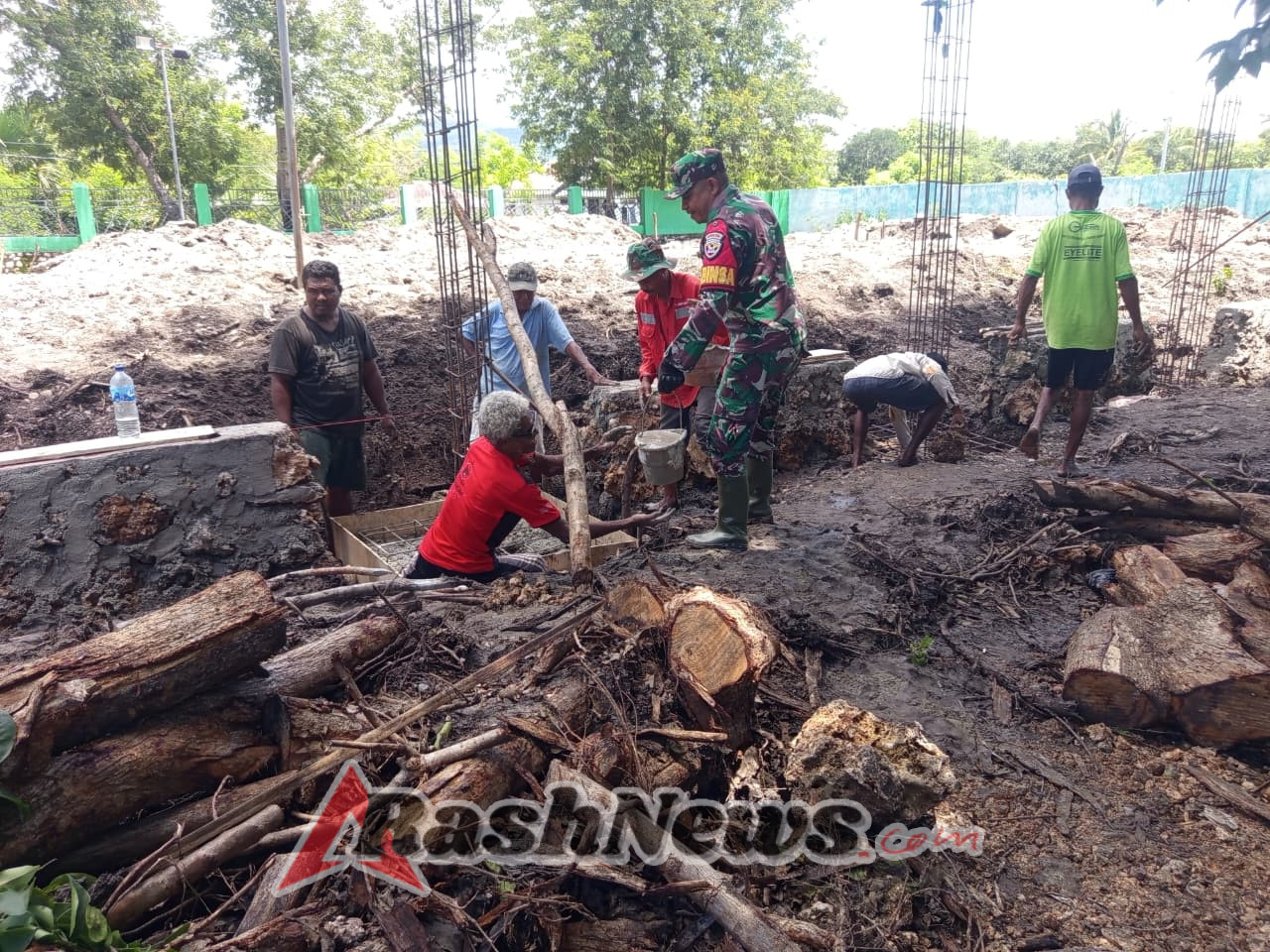 Kemanunggalan TNI Rakyat Terwujud Lewat Gotong Royong