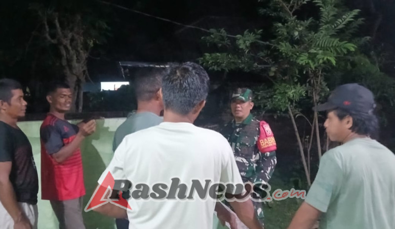 Koramil 1614-02/Kempo Tingkatkan Pembinaan Wilayah Lewat Ronda Malam