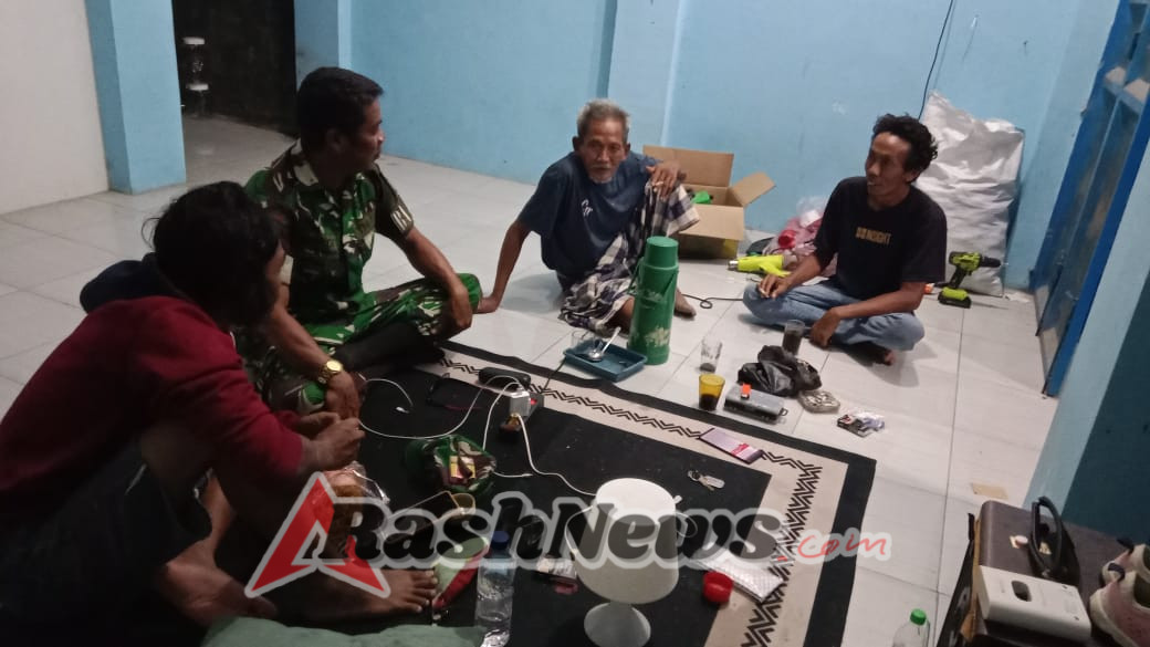 Koramil 1628-04/Poto Tano Siapkan Pengamanan dan Komsos di Desa Binaan