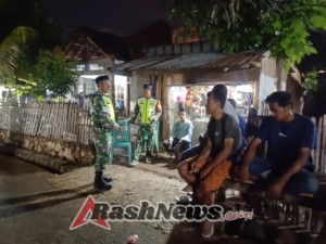 Sinergi Koramil dan Masyarakat Awasi Pemukiman dan Tempat Tongkrongan Anak Muda