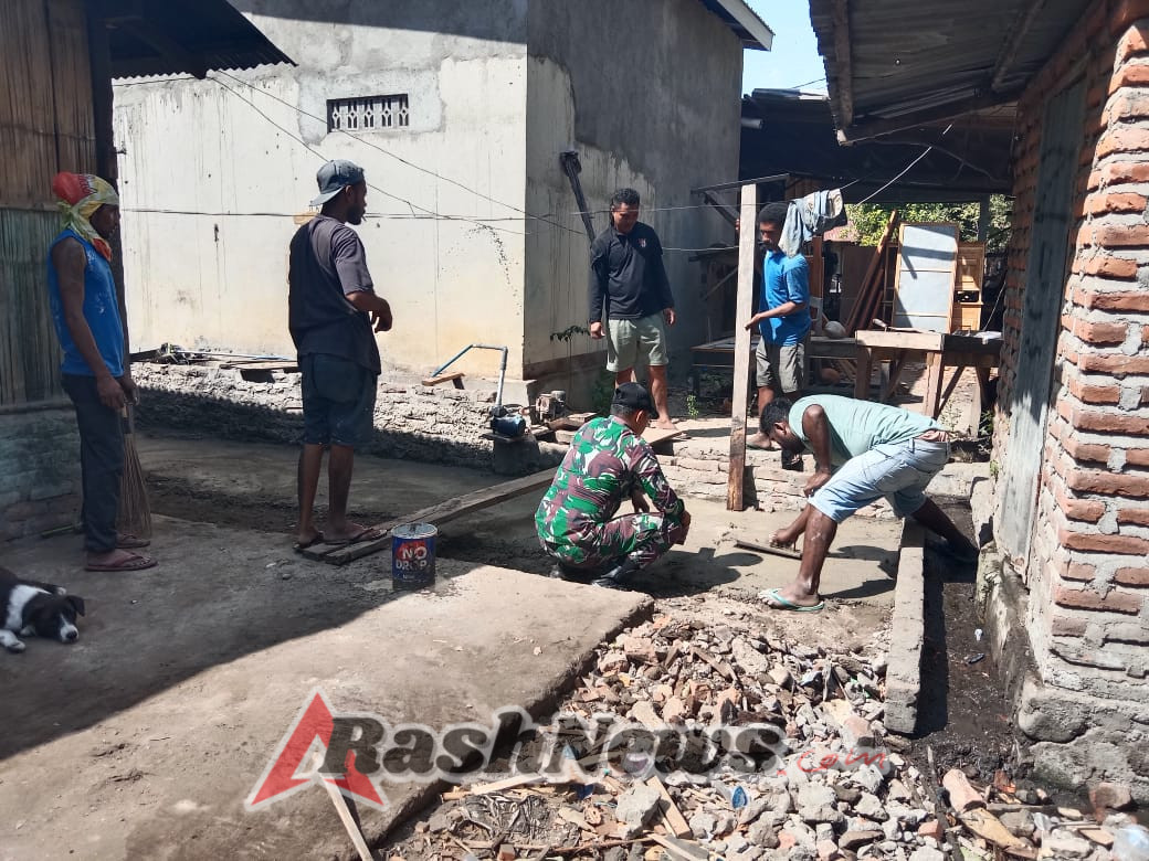 Babinsa Koramil 1624-06 Wulanggitang Tunjukkan Kepedulian Sosial di Wilayah Binaan