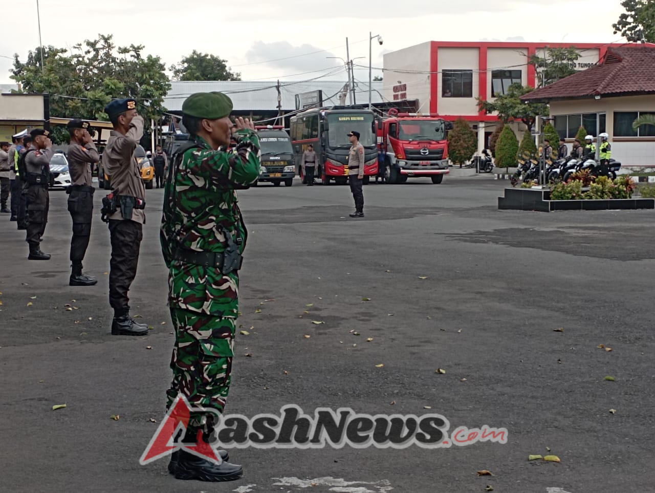 ‎Apel Siaga Gabungan TNI–Polri, Wujud Kesiapan Pengamanan Wilayah Lombok Timur