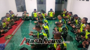 ‎Koramil 1615-11/Aikmel Perkuat Nilai Spiritual Lewat Doa Bersama Tahun Baru 2026