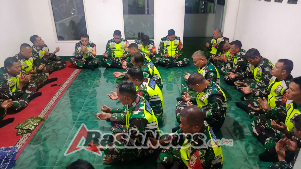 ‎Koramil 1615-11/Aikmel Perkuat Nilai Spiritual Lewat Doa Bersama Tahun Baru 2026