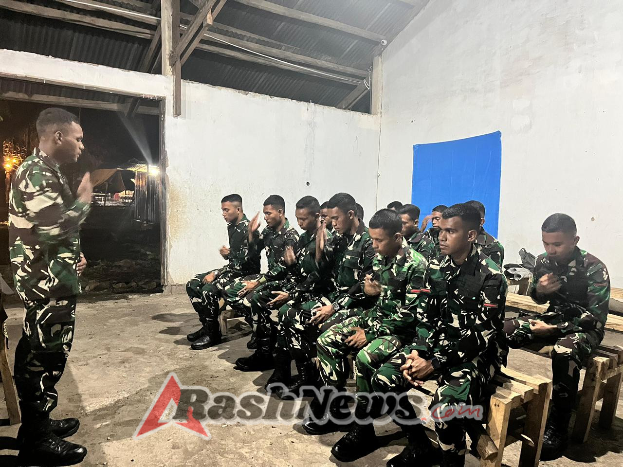 Doa Bersama Yonif TP 834/WM, Wujud Syukur dan Kepedulian terhadap Korban Bencana Alam