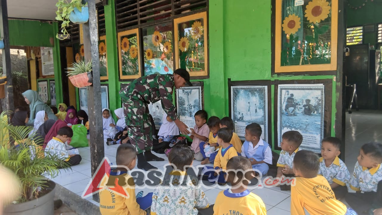 Serka Bustanuddin Dampingi Penyaluran MBG untuk Siswa TK Toyibbah