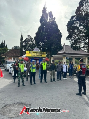 Apel Pagi Pos Pam Ulun Danu, Pastikan Kesiapan Personel Operasi Lilin Agung 2025 Hari Ke-8