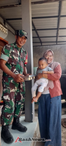 Program MBG Berjalan Lancar, Babinsa Desa Belo Pastikan Makanan Tepat Waktu