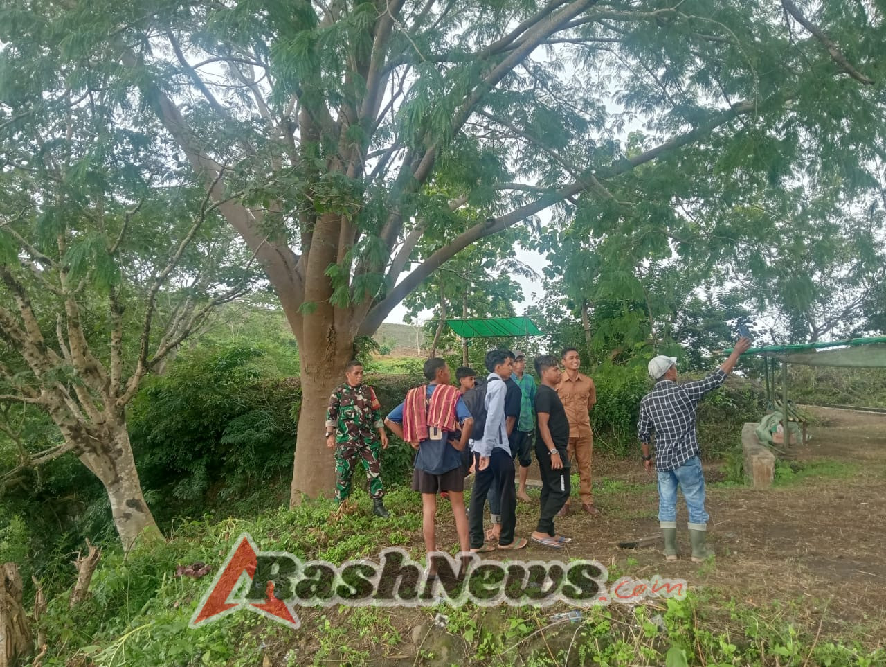 Wisata Air Terjun Pelangi Aman dan Terawat Berkat Peran Aktif Babinsa