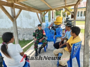 Tingkatkan Kepedulian, Sertu Jefrianus Nahak Gelar Pertemuan Akrab Bersama Warga Ainan