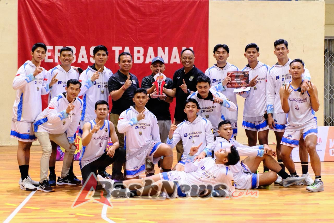 Tim Basket Bhayangkara Dewata Polda Bali Raih Gelar Juara