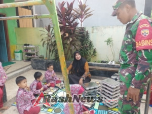 Dukung Generasi Sehat, Kodim 1628/SB Turun Langsung Awasi Pembagian Makanan Bergizi