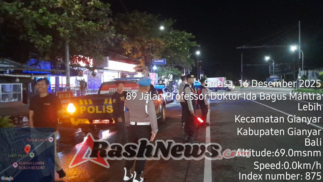 Patroli Terpadu Sat Samapta Polres Gianyar, Situasi Kamtibmas Tetap Kondusif