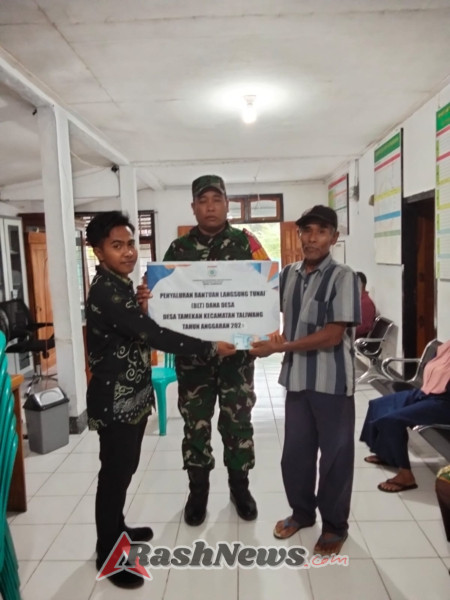 Penyaluran BLT Desa Tamekan Berjalan Lancar, Peran Babinsa Jadi Sorotan