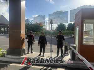 Tingkatkan Keamanan Jelang Nataru, Personel Satgas Tindak Operasi Lilin Agung Intensifkan Patroli di Kawasan Bandara Ngurah Rai