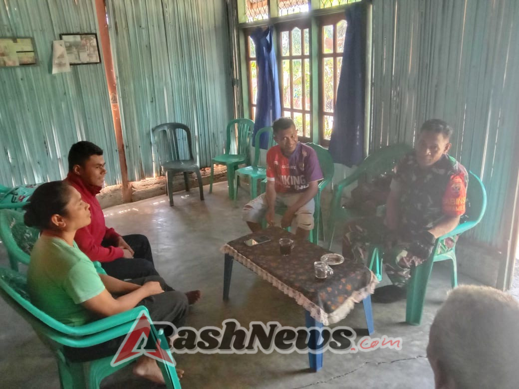 Komunikasi Humanis Babinsa Inbate Bangun Kesadaran Warga soal Cuaca Ekstrem