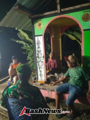 Koramil 1628-05/Jereweh Tingkatkan Pengamanan Lewat Patroli Malam