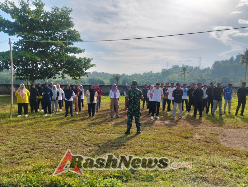 Dukung Program MBG, Danpos Woja Koramil Dompu Gelar Latihan PBB