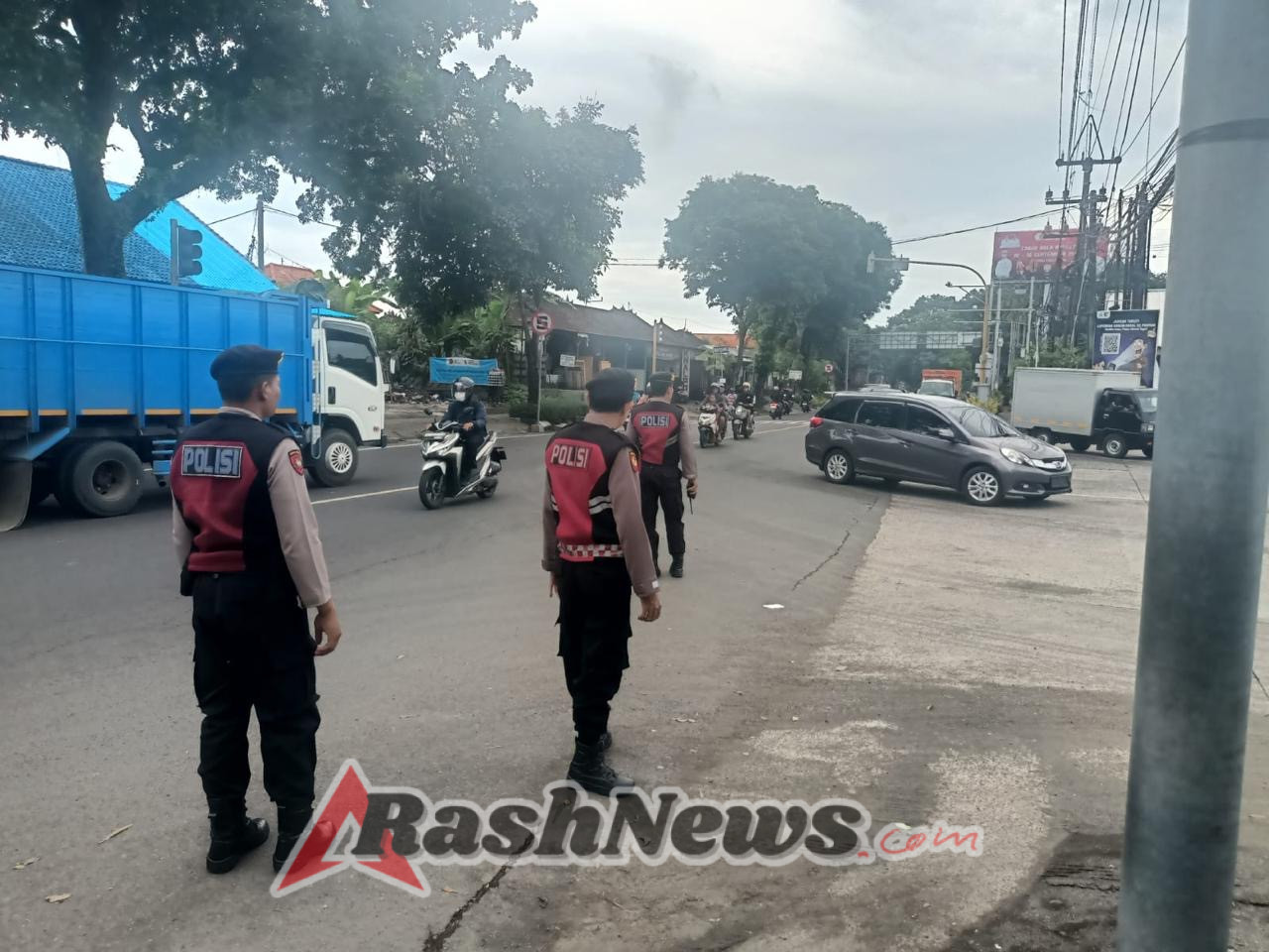 Blue Light Patrol Polres Badung Jaga Kondusivitas Sore Hari di Wilayah Mengwi