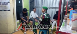 Patroli Malam Koramil Taliwang, Warga Diimbau Jaga Keamanan Lingkungan