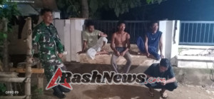 Sertu Wiliadi Pimpin Patroli Malam di Kecamatan Poto Tano, Aman dan Lancar