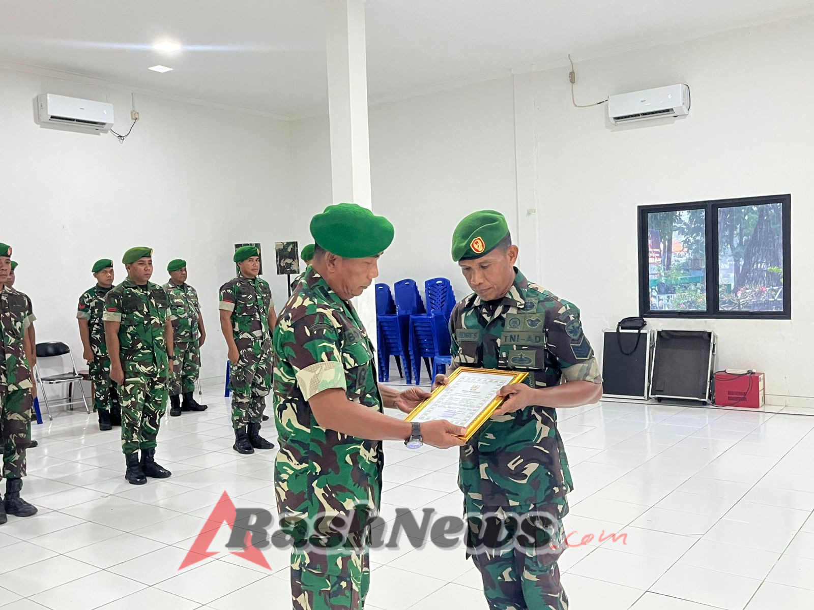 Serma Yandres A.E. Saba Purna Tugas, Kodim 1601/Sumba Timur Gelar Korp Raport