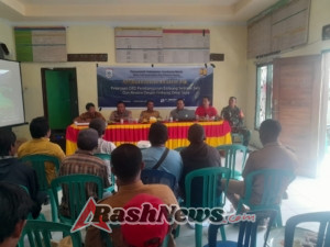 Babinsa Koramil Poto Tano Dampingi PKM DED Pembangunan Embung Omal Sapa